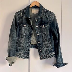 Anthropologie Pilcro and the Letterpress Denim cropped jean jacket M